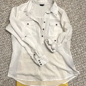 Inspiri made in Vietnam size Lg transparent white material *NWOT*